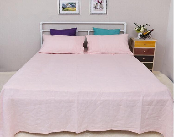 100% pure  linen  bed sheet