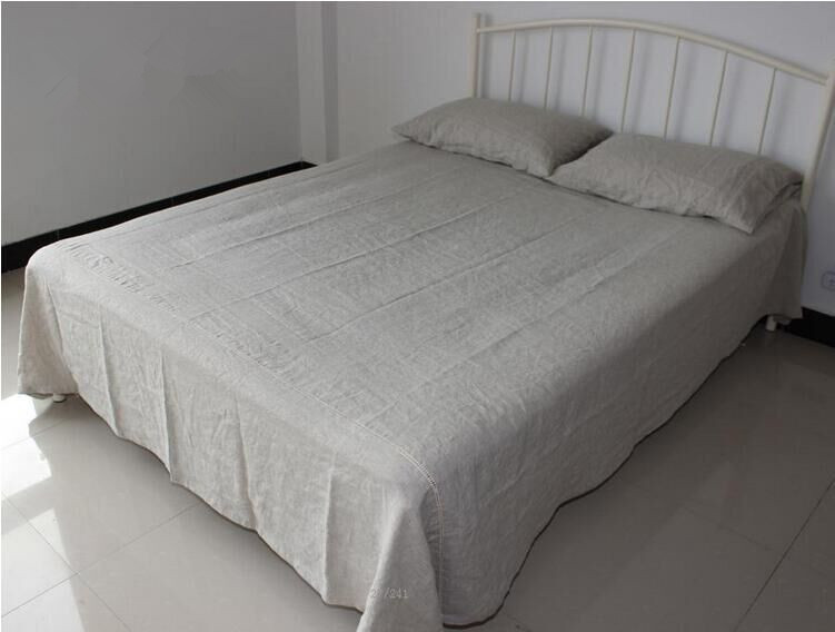 100% pure  linen  bed sheet