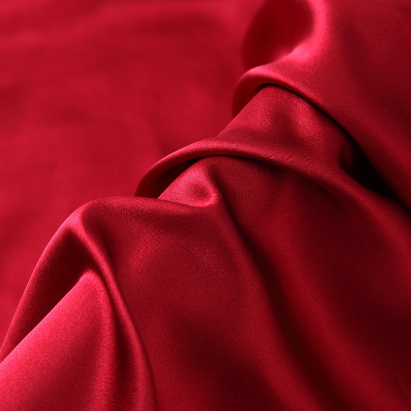 Custom Print 92% Mulberry Silk 8% Spandex 108cm Width 30mm Stretch Heavy Crepe Plain Silk Fabric For Clothes